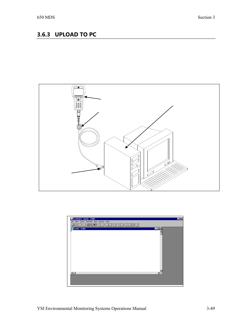 3 upload to pc | YSI 600LS - User Manual User Manual | Page 179 / 379