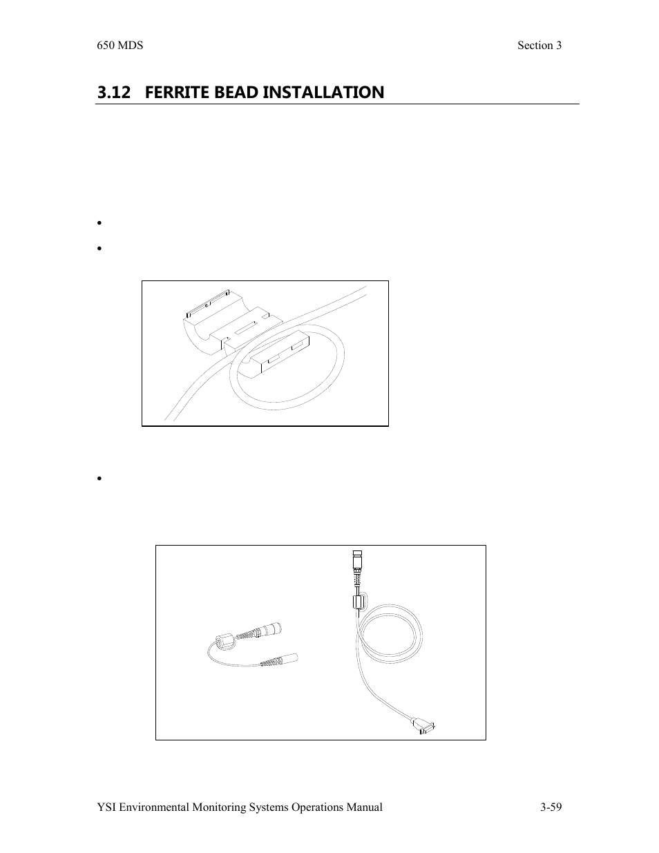 12 ferrite bead installation | YSI 600LS - User Manual User Manual | Page 189 / 379