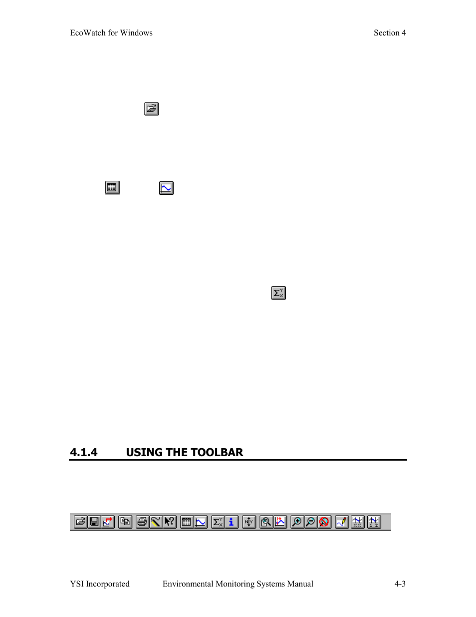 4 using the toolbar | YSI 600LS - User Manual User Manual | Page 199 / 379