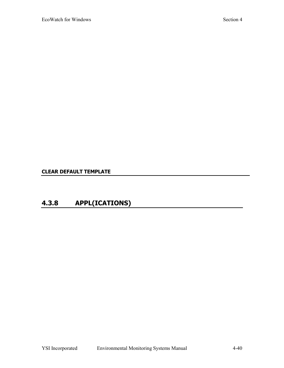 8 appl(ications) | YSI 600LS - User Manual User Manual | Page 236 / 379