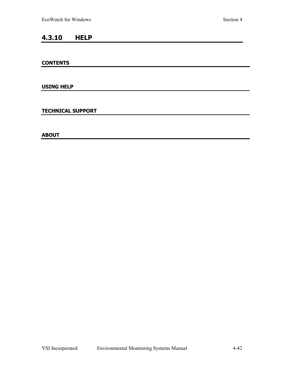10 help | YSI 600LS - User Manual User Manual | Page 238 / 379