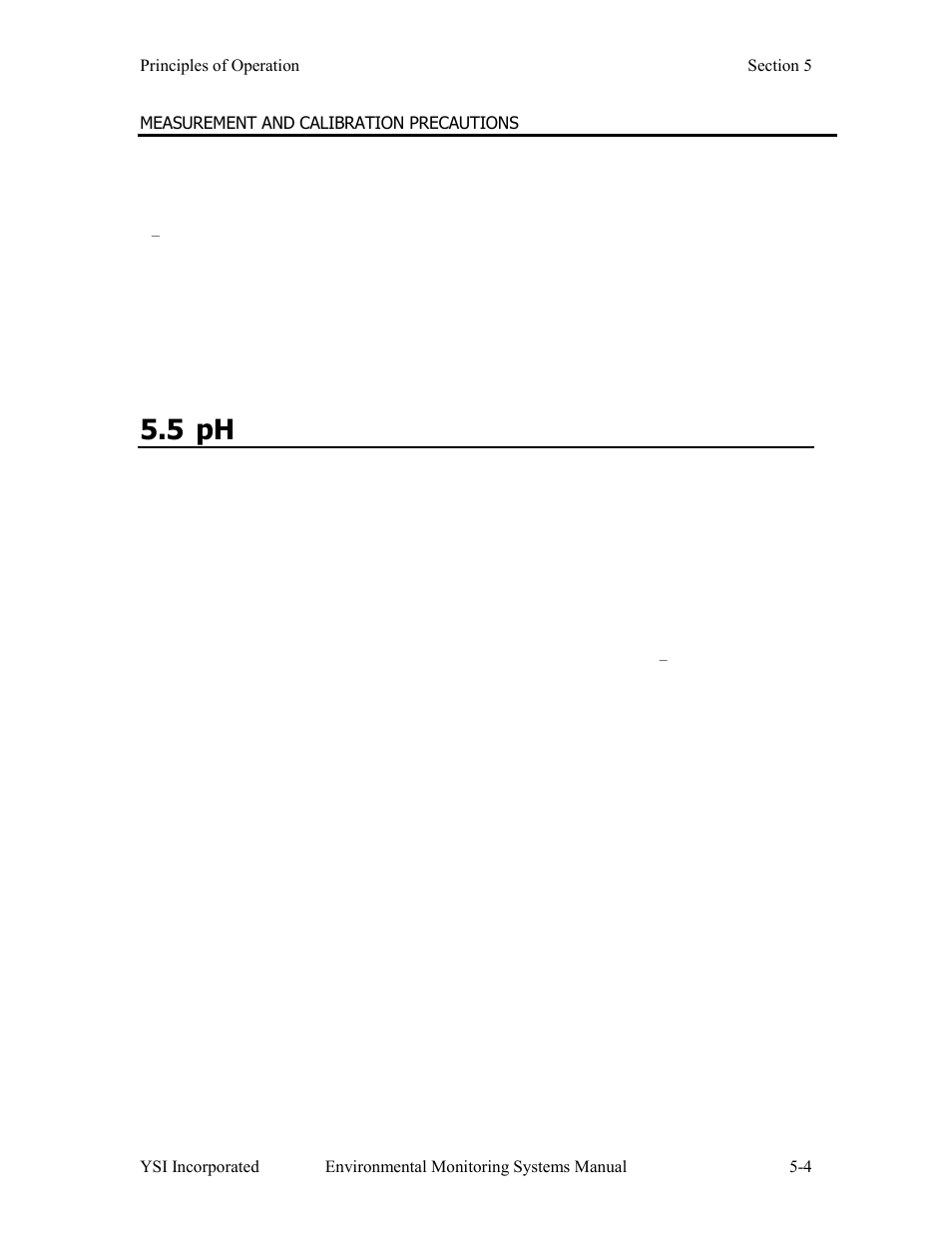 5 ph | YSI 600LS - User Manual User Manual | Page 242 / 379