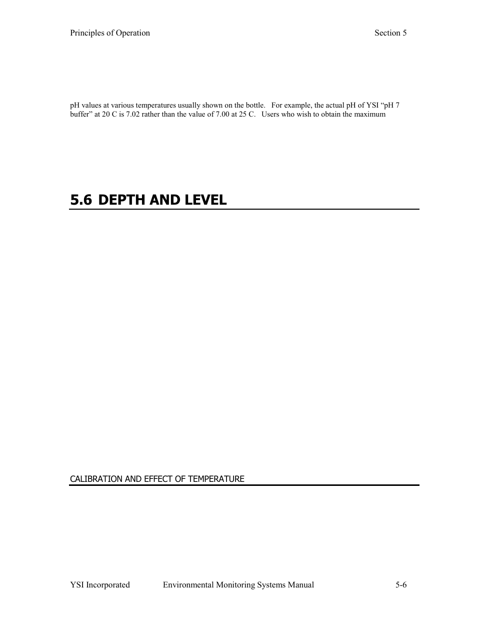 6 depth and level | YSI 600LS - User Manual User Manual | Page 244 / 379