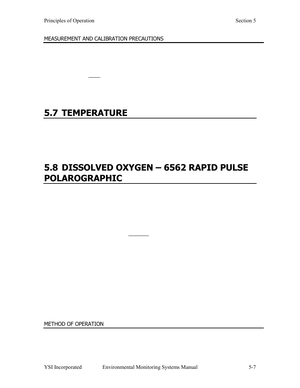 7 temperature | YSI 600LS - User Manual User Manual | Page 245 / 379