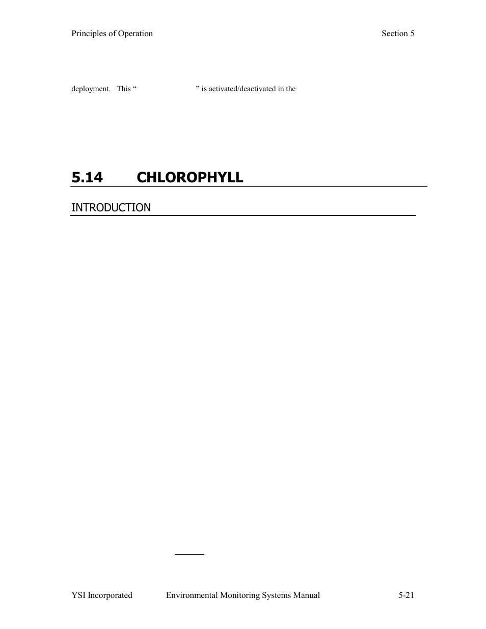 14 chlorophyll | YSI 600LS - User Manual User Manual | Page 259 / 379
