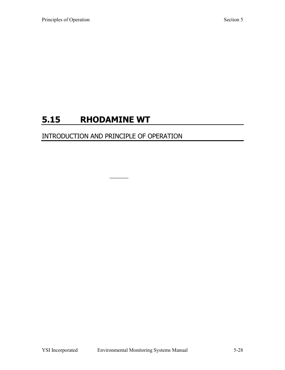 15 rhodamine wt | YSI 600LS - User Manual User Manual | Page 266 / 379