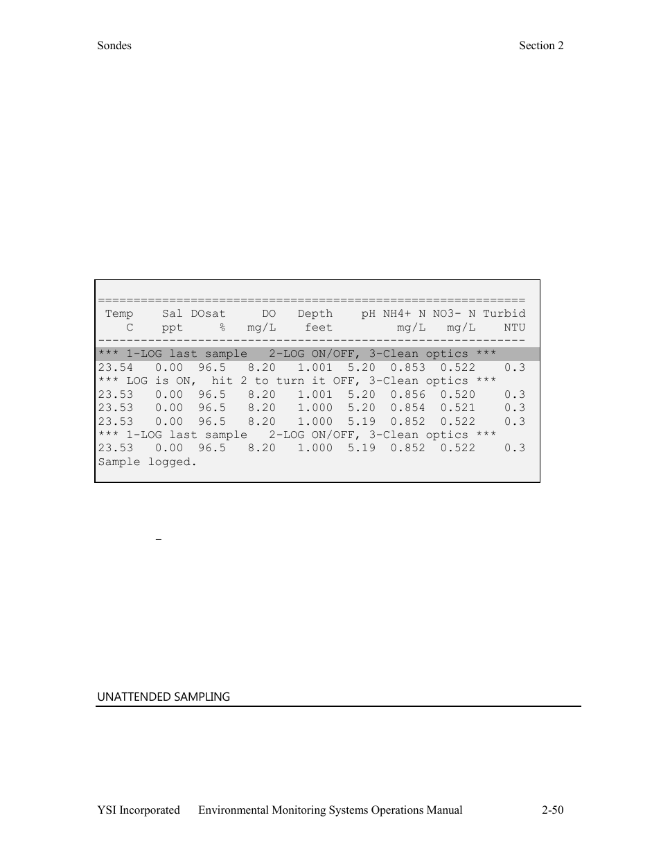 YSI 600LS - User Manual User Manual | Page 56 / 379
