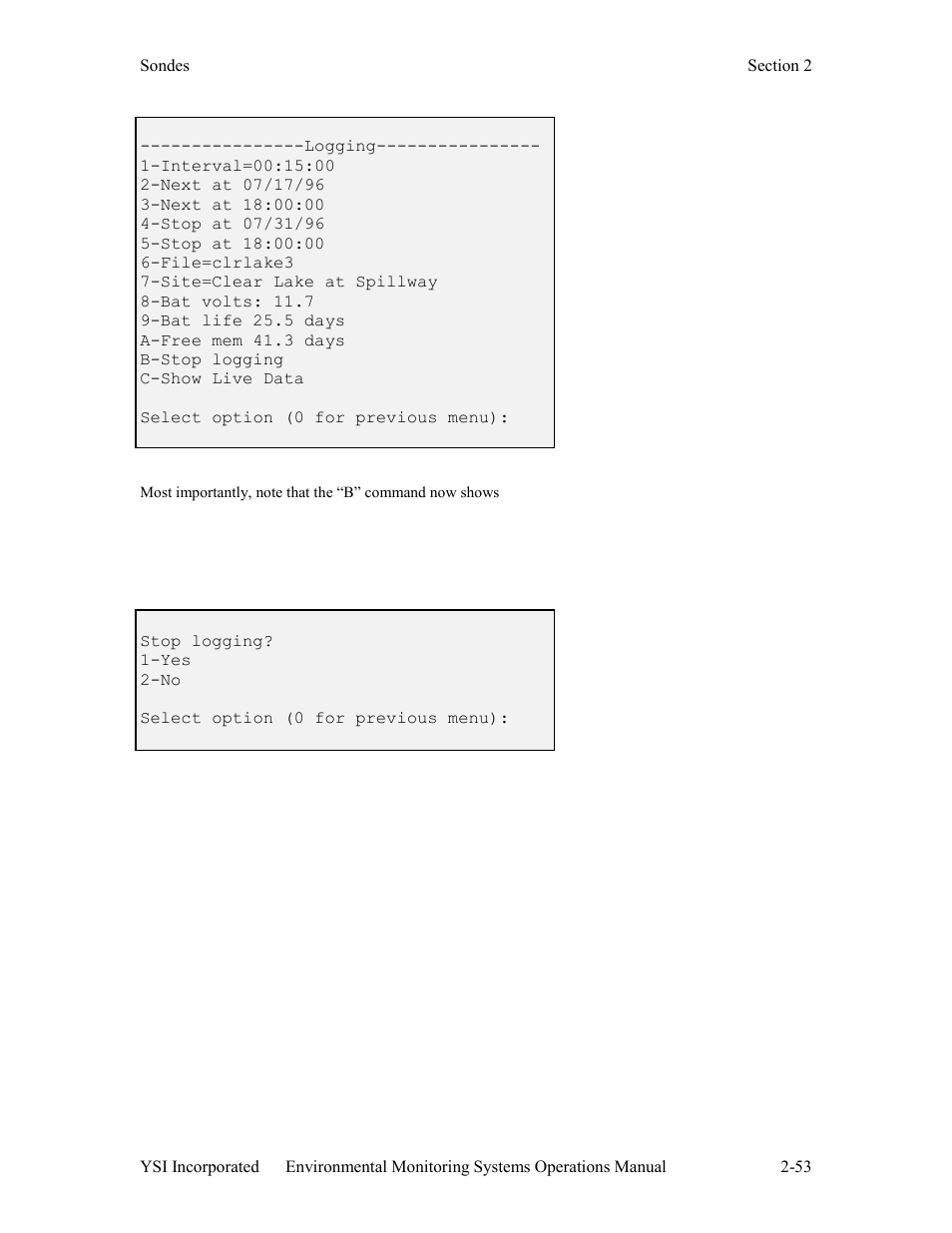 YSI 600LS - User Manual User Manual | Page 59 / 379