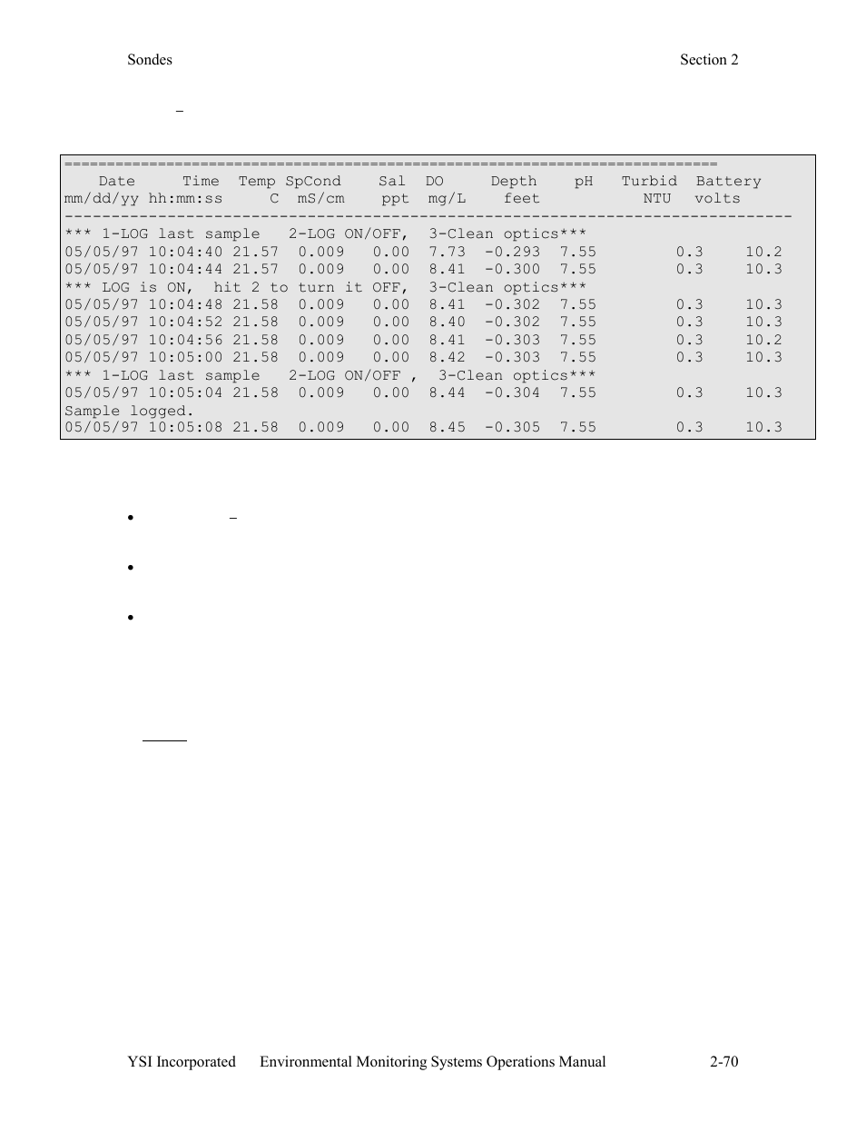 YSI 600LS - User Manual User Manual | Page 76 / 379