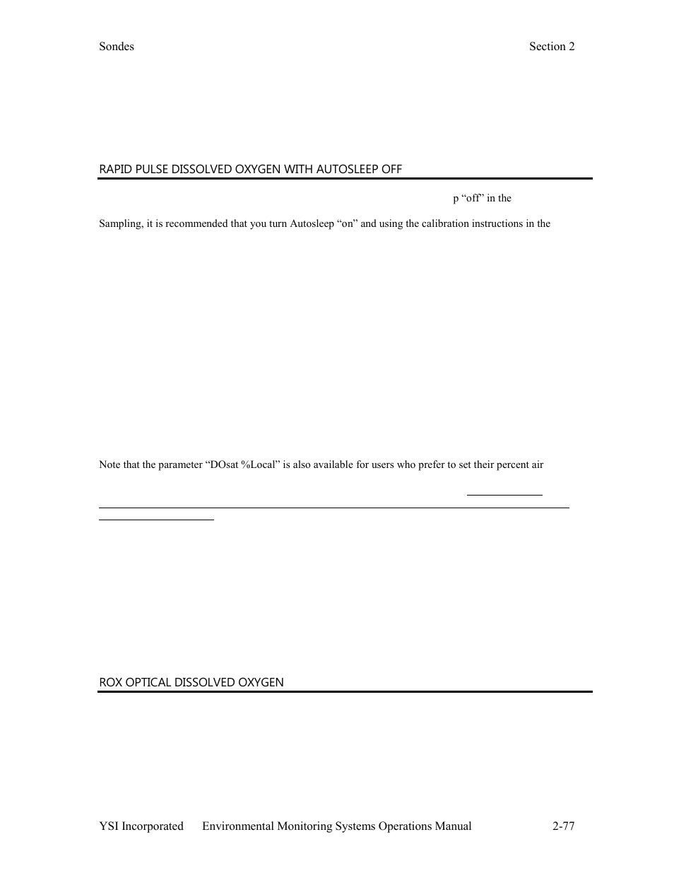 YSI 600LS - User Manual User Manual | Page 83 / 379