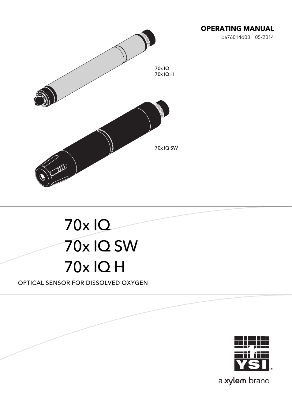 YSI IQ SensorNet FDO Sensor User Manual | 48 pages