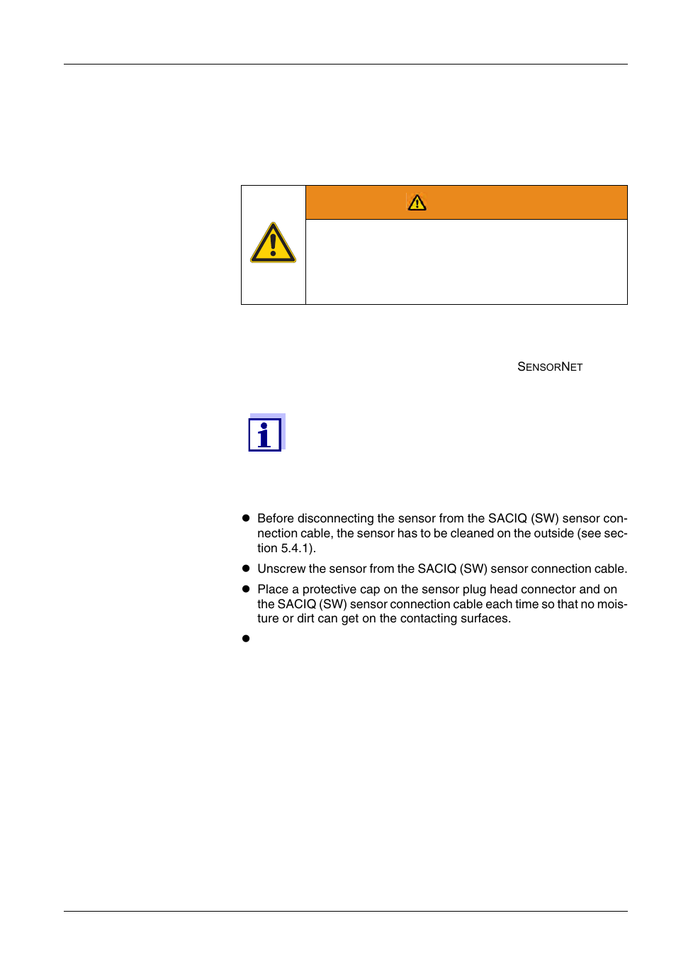 5 maintenance, cleaning, replacement parts, 1 general maintenance instructions, Maintenance, cleaning, replacement parts -1 | General maintenance instructions -1, Warning, 5maintenance, cleaning, replacement parts | YSI IQ SensorNet FDO Sensor User Manual | Page 27 / 48