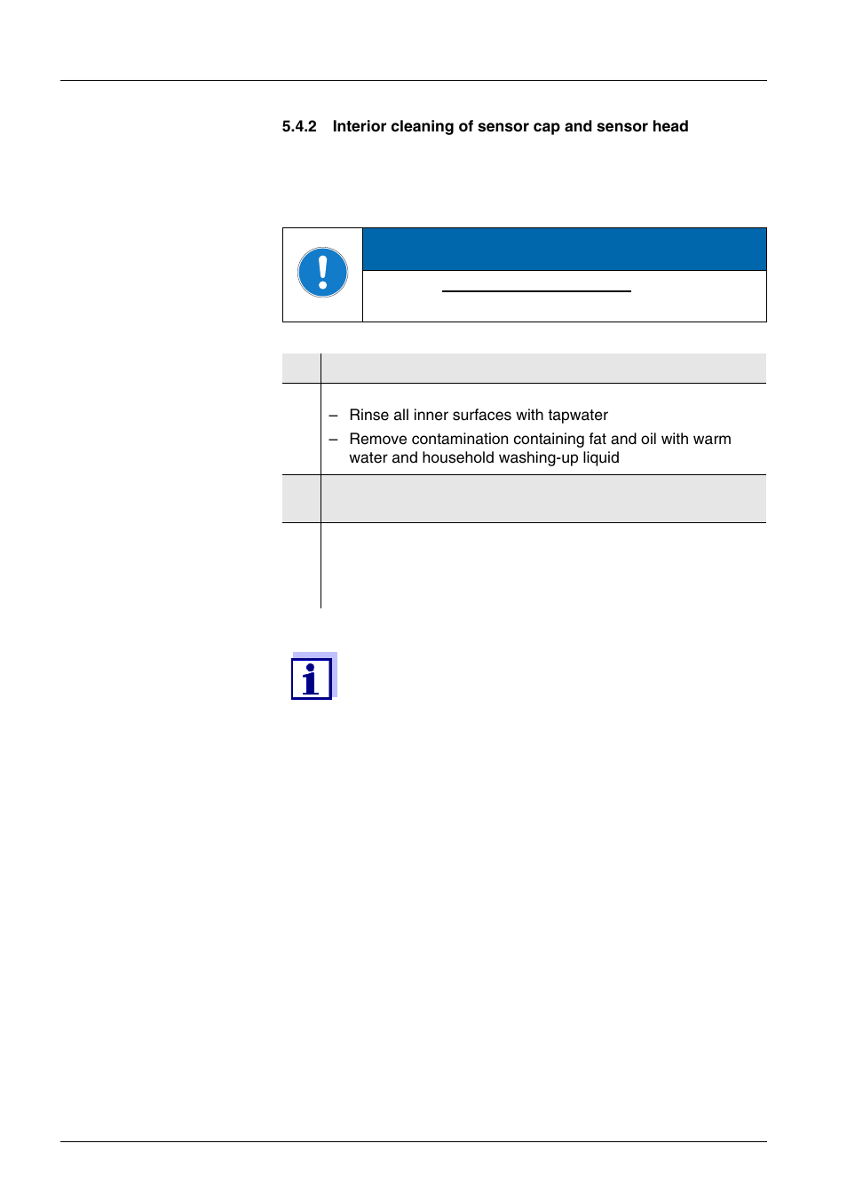 2 interior cleaning of sensor cap and sensor head, Interior cleaning of sensor cap and sensor head, Notice | YSI IQ SensorNet FDO Sensor User Manual | Page 30 / 48