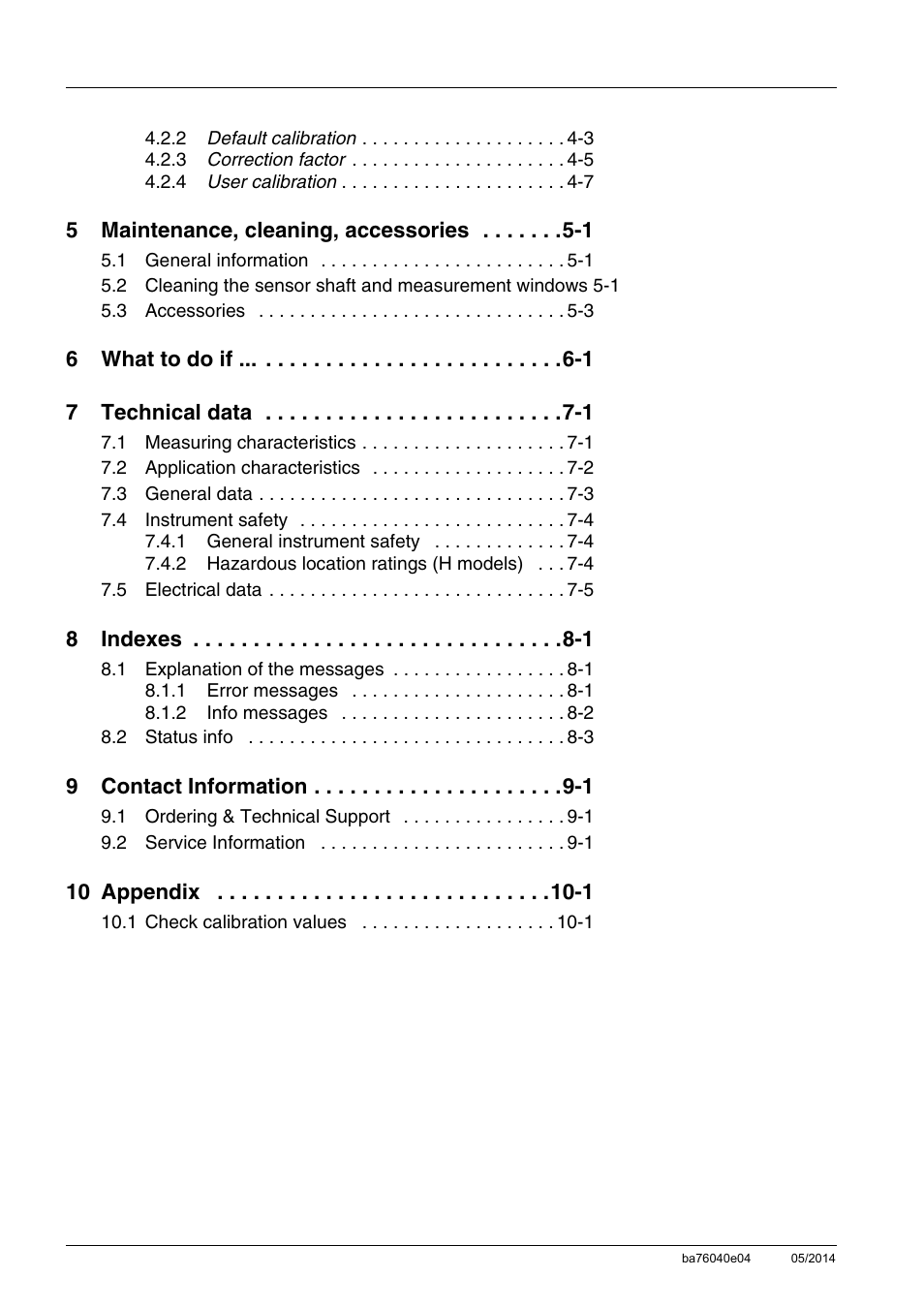 YSI IQ SensorNet ViSolid Sensor 700 IQ User Manual | Page 4 / 60
