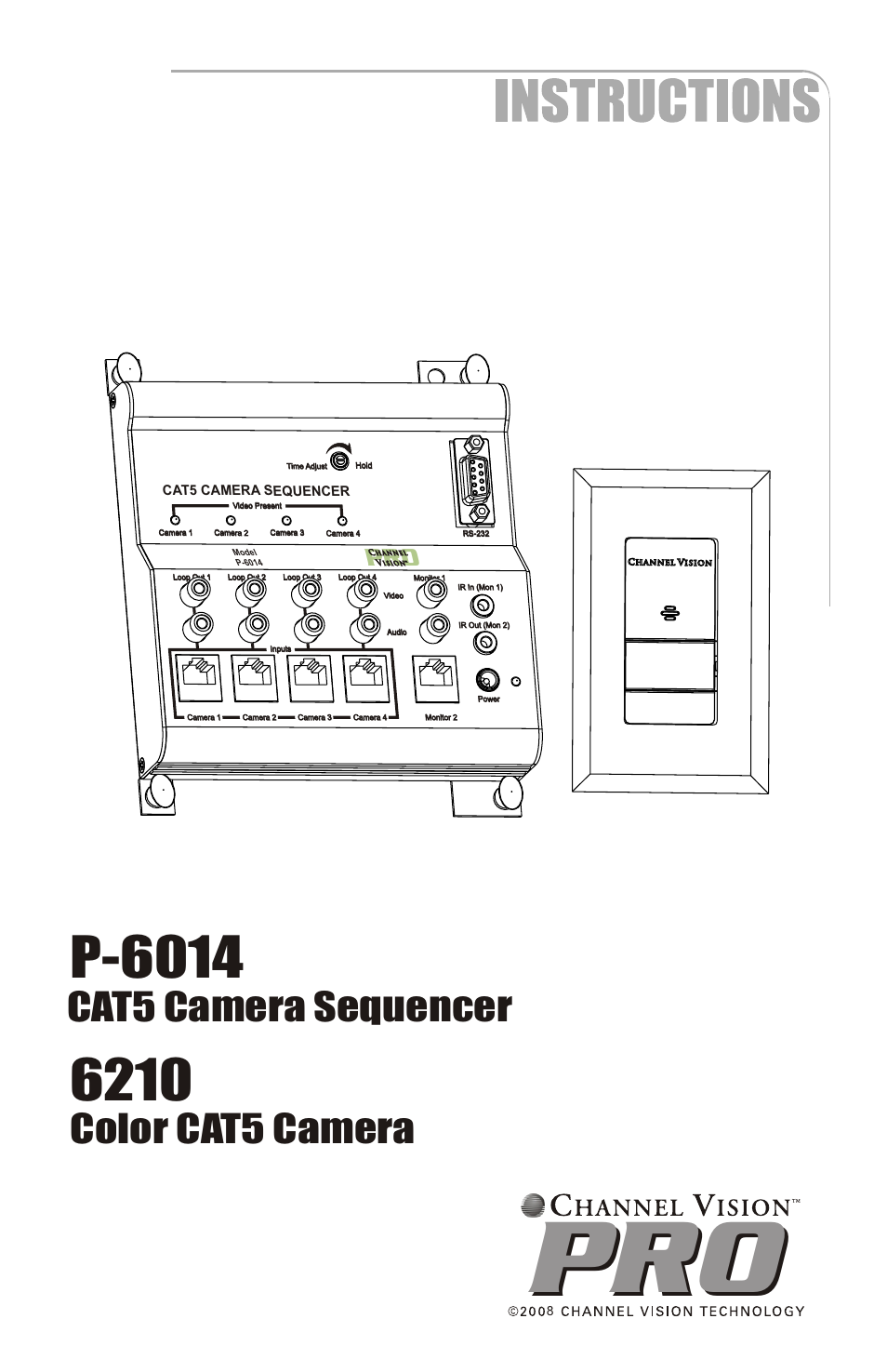 Channel Vision PRO P-6014 User Manual | 12 pages