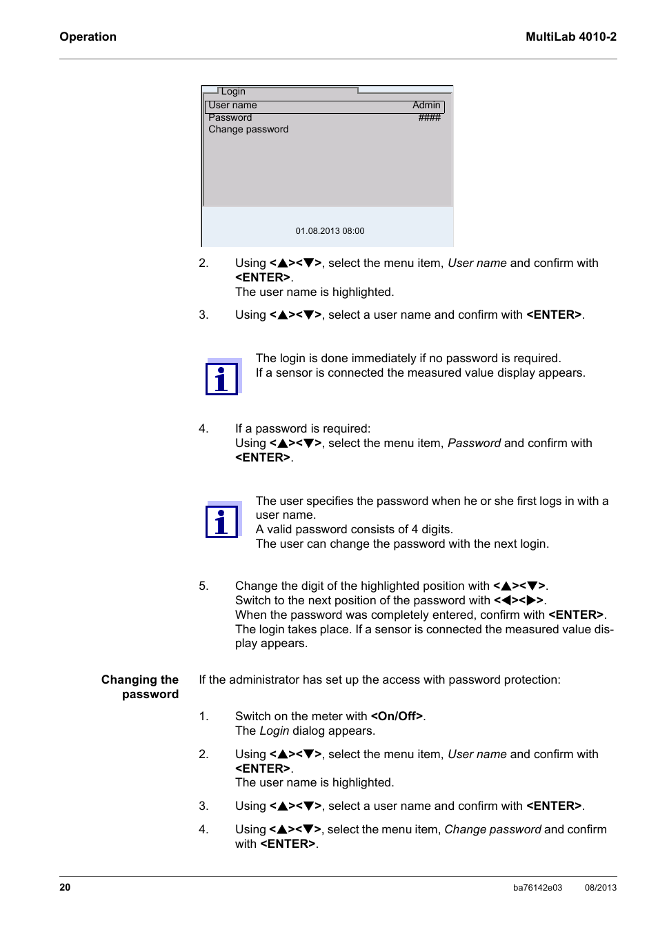 YSI MultiLab 4010-2 User Manual | Page 20 / 138