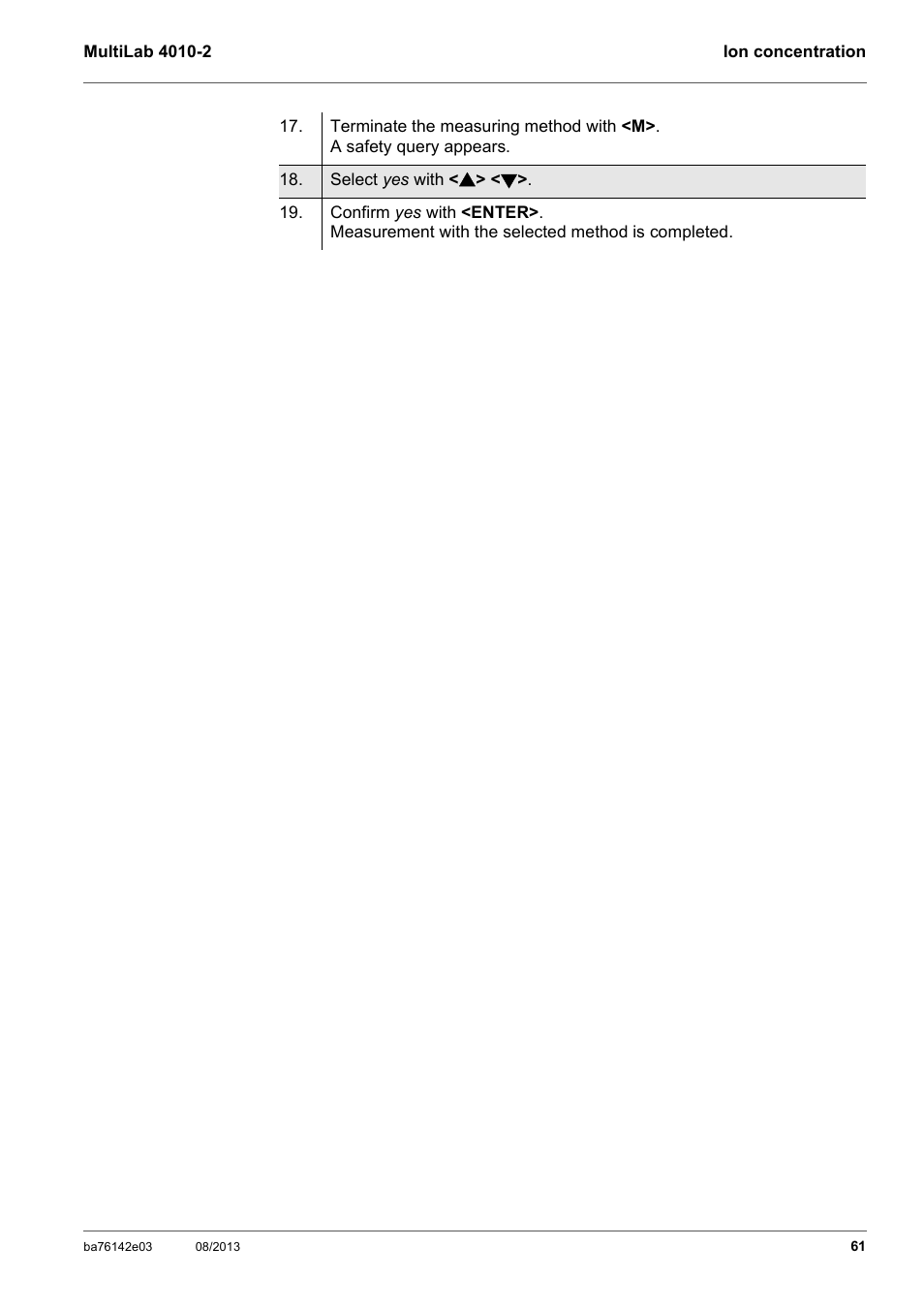YSI MultiLab 4010-2 User Manual | Page 61 / 138