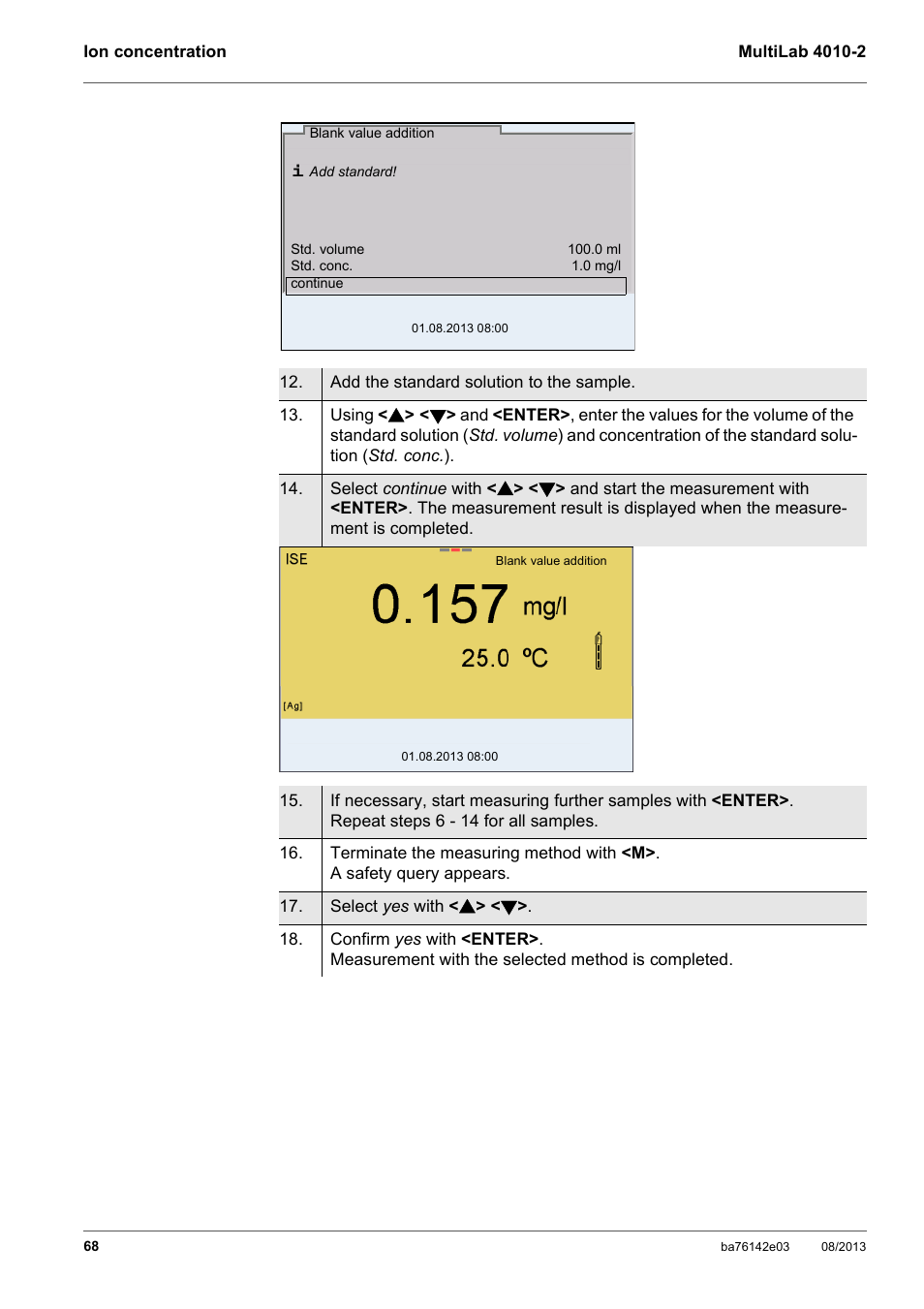 YSI MultiLab 4010-2 User Manual | Page 68 / 138