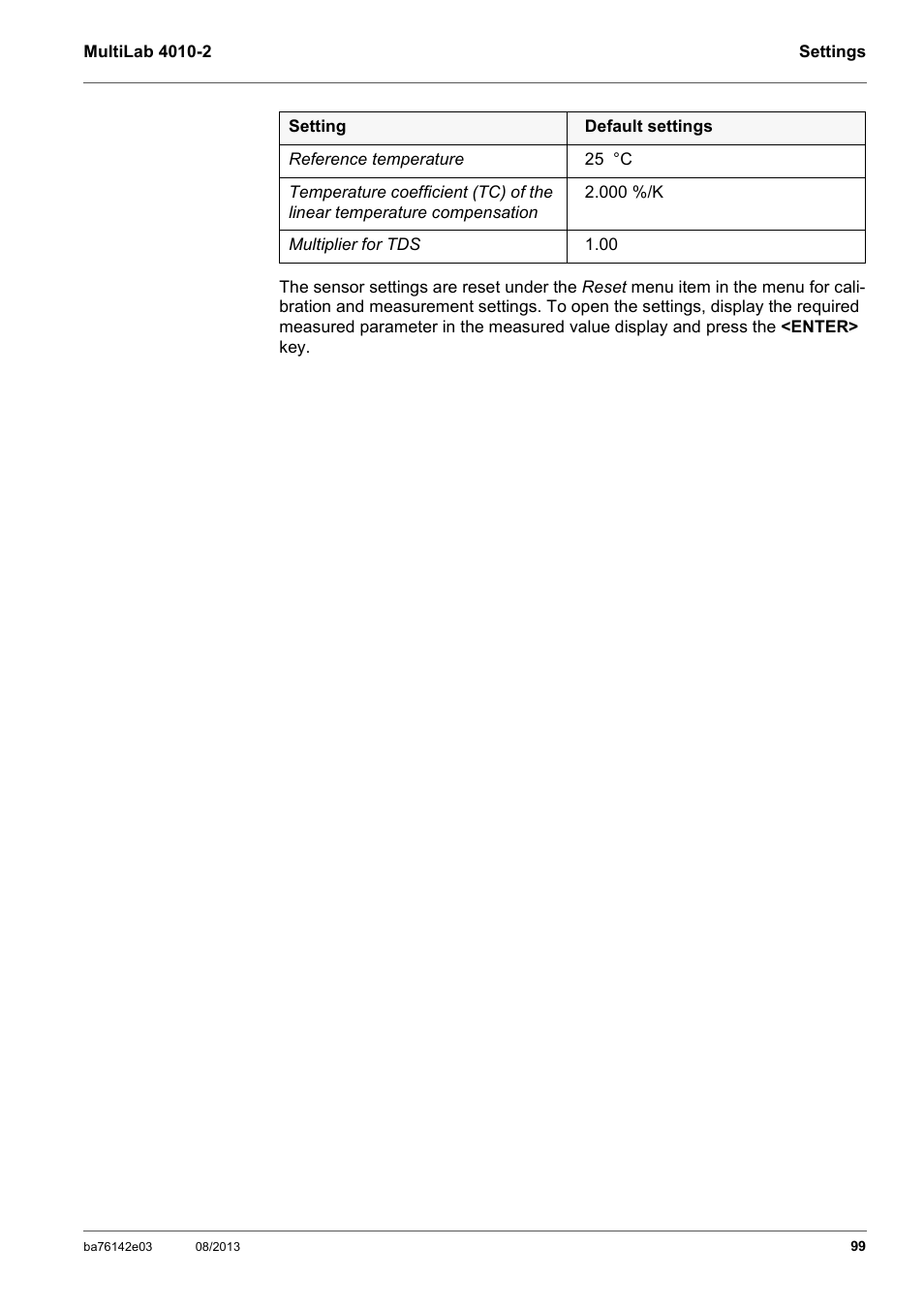 YSI MultiLab 4010-2 User Manual | Page 99 / 138