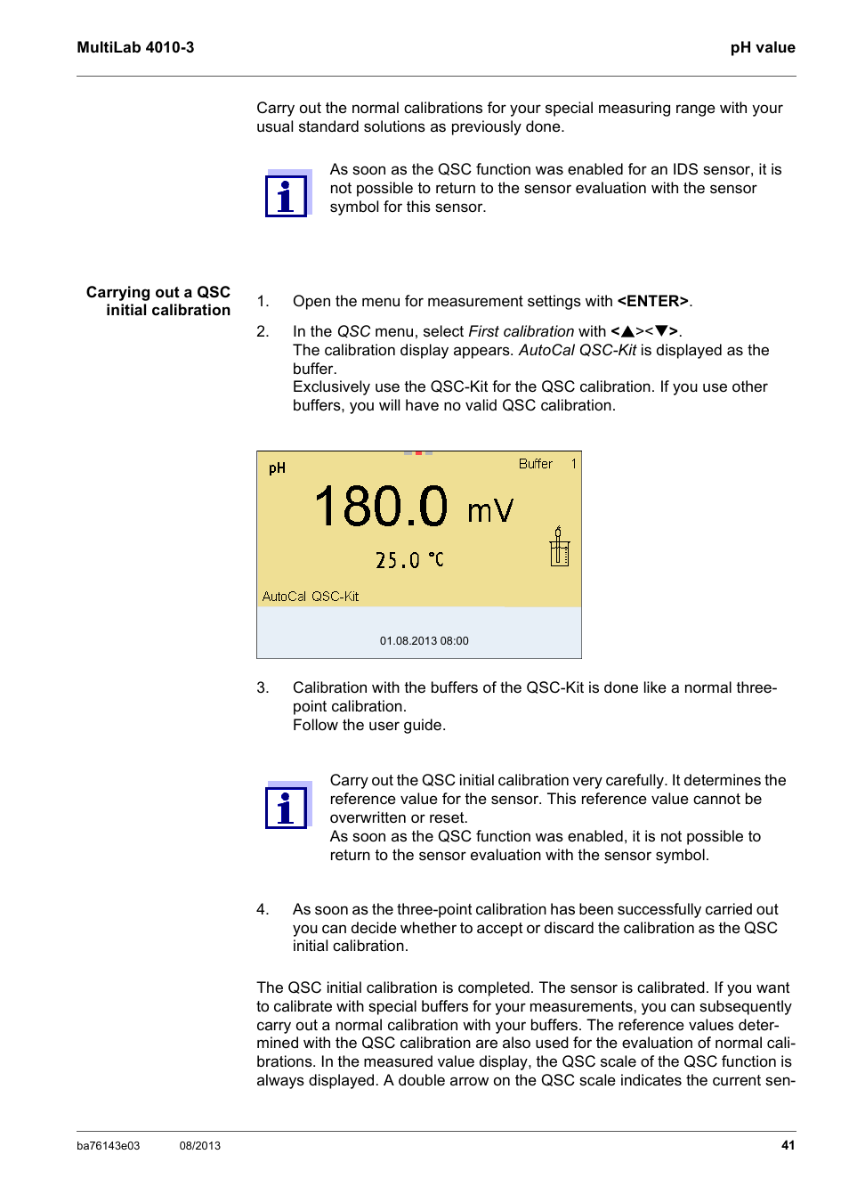 YSI MultiLab 4010-3 User Manual | Page 41 / 140