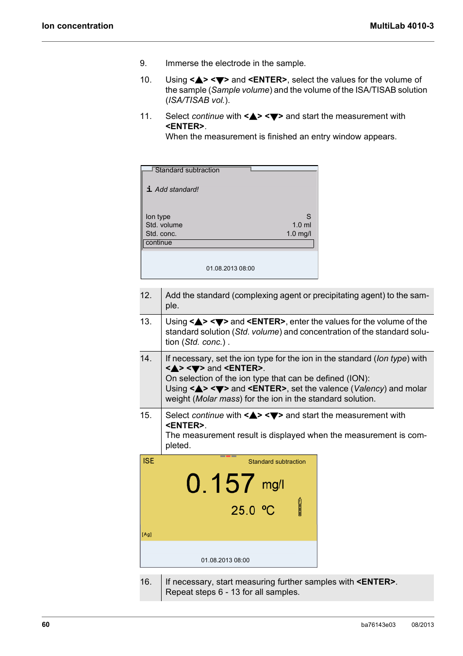 YSI MultiLab 4010-3 User Manual | Page 60 / 140