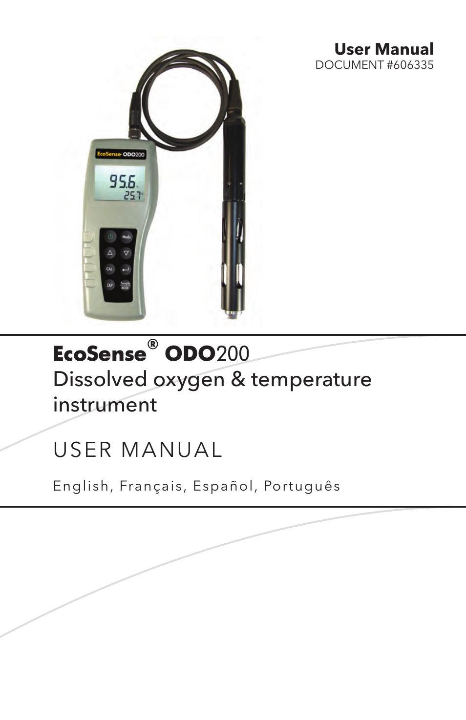 YSI ODO200 User Manual | 96 pages