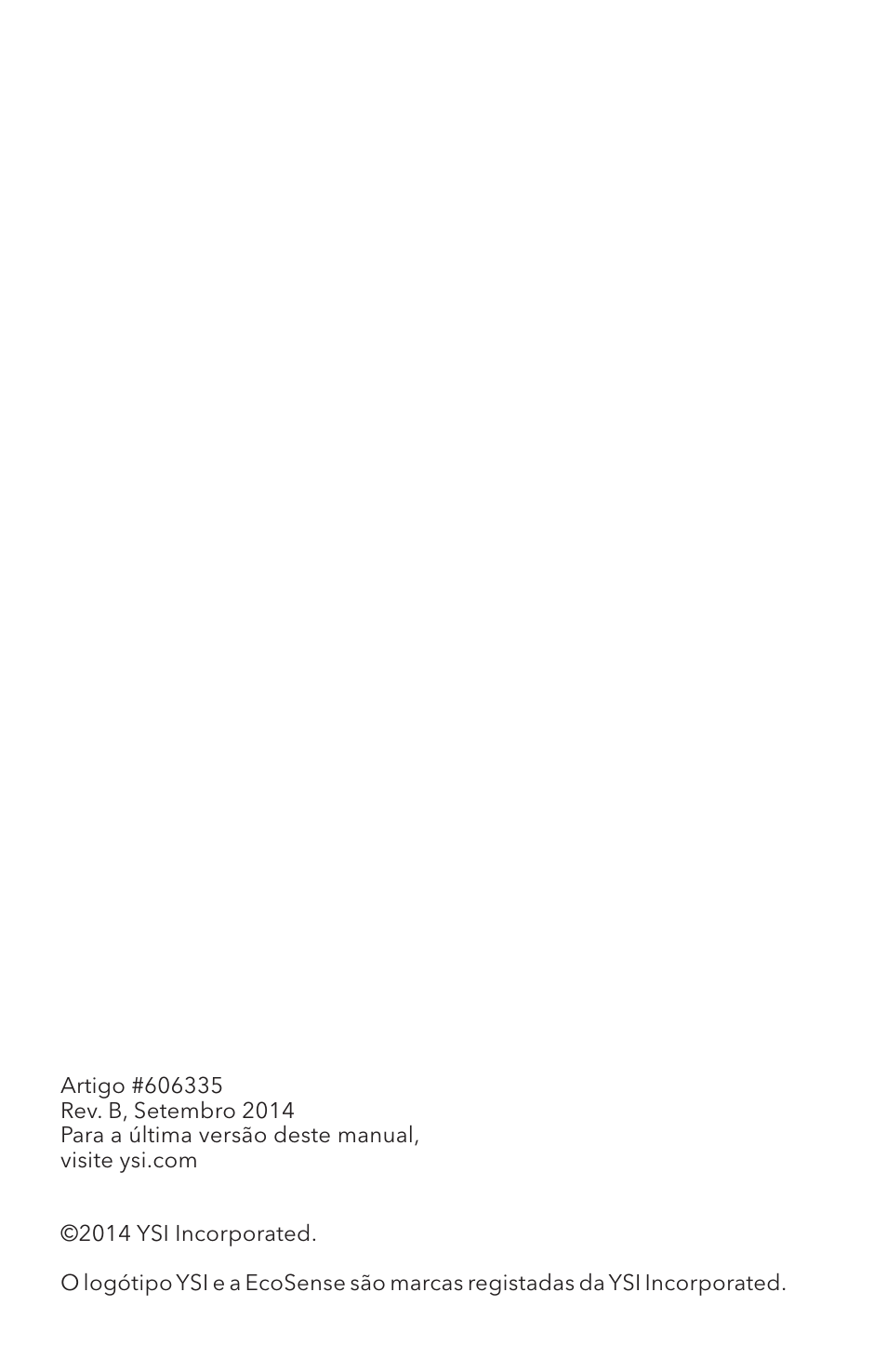 YSI ODO200 User Manual | Page 73 / 96