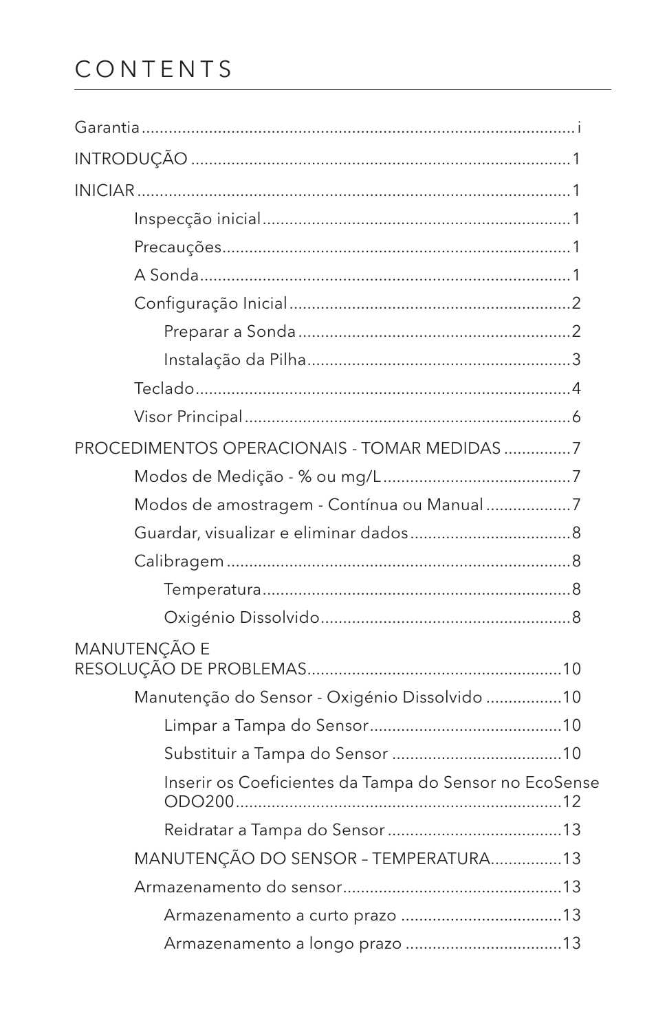YSI ODO200 User Manual | Page 74 / 96