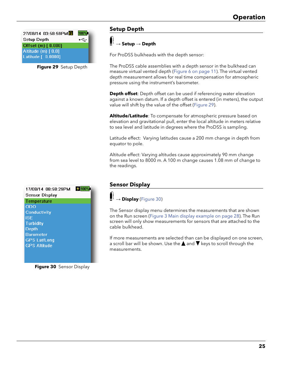 Operation | YSI ProDSS User Manual | Page 27 / 90