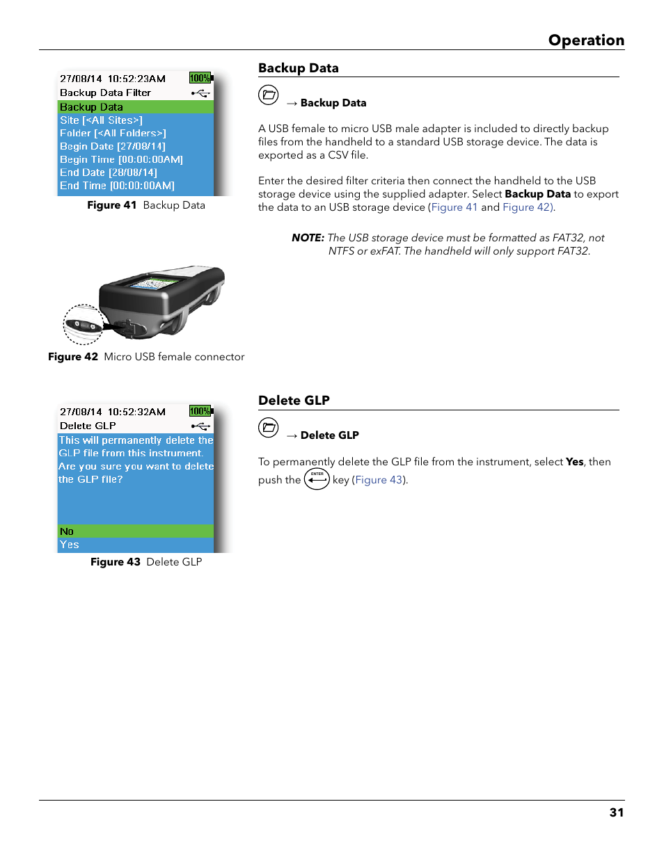 Operation | YSI ProDSS User Manual | Page 33 / 90