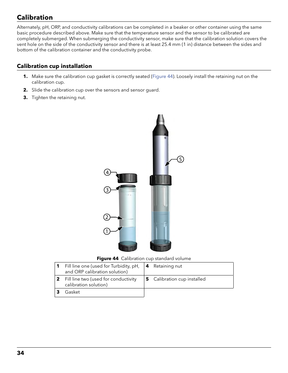 Calibration | YSI ProDSS User Manual | Page 36 / 90