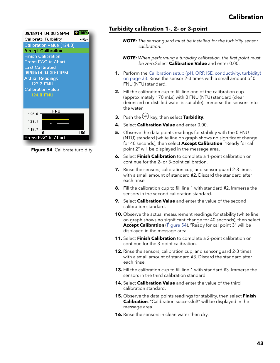 Calibration | YSI ProDSS User Manual | Page 45 / 90