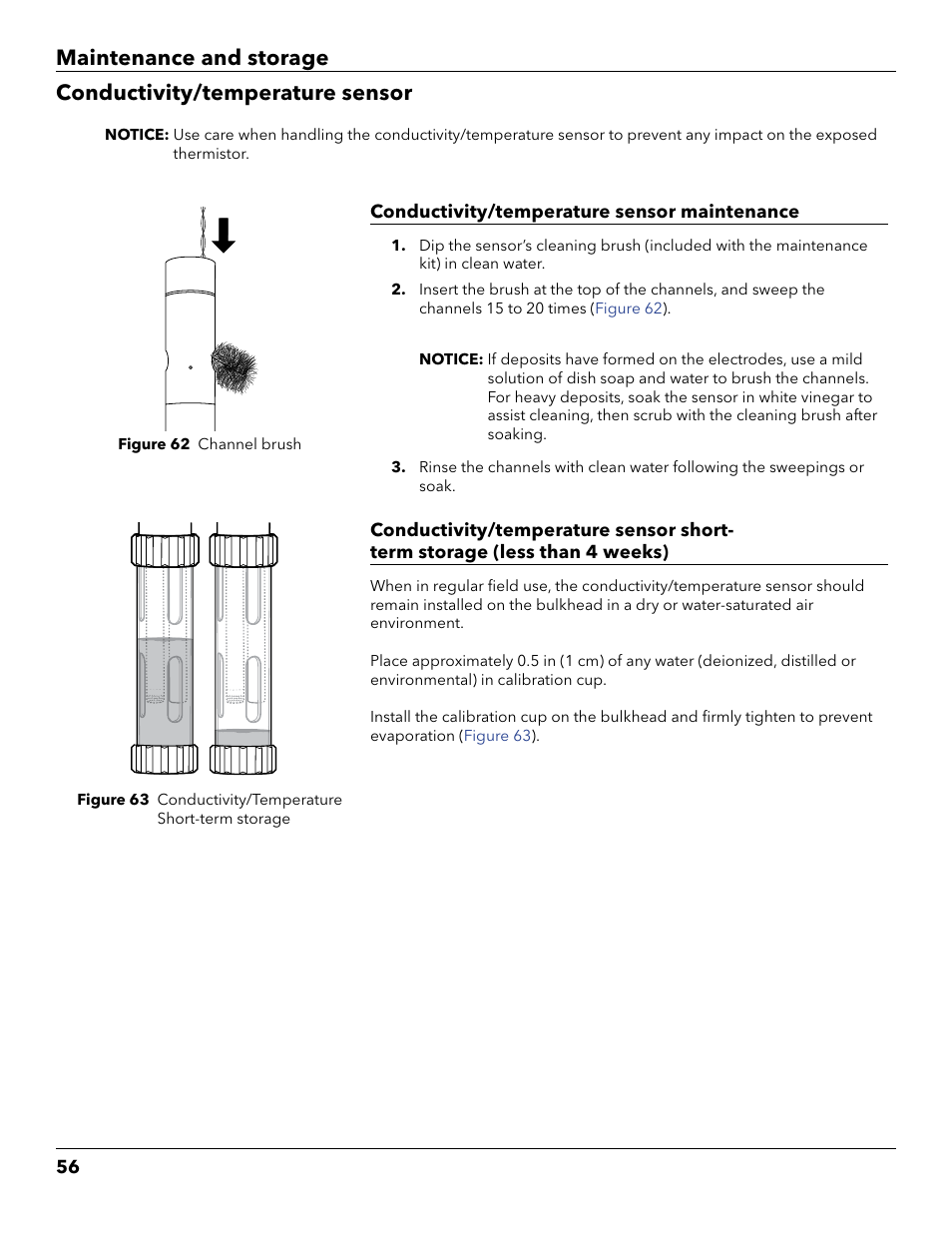 Conductivity/temperature sensor, Conductivity/temperature sensor maintenance on | YSI ProDSS User Manual | Page 58 / 90