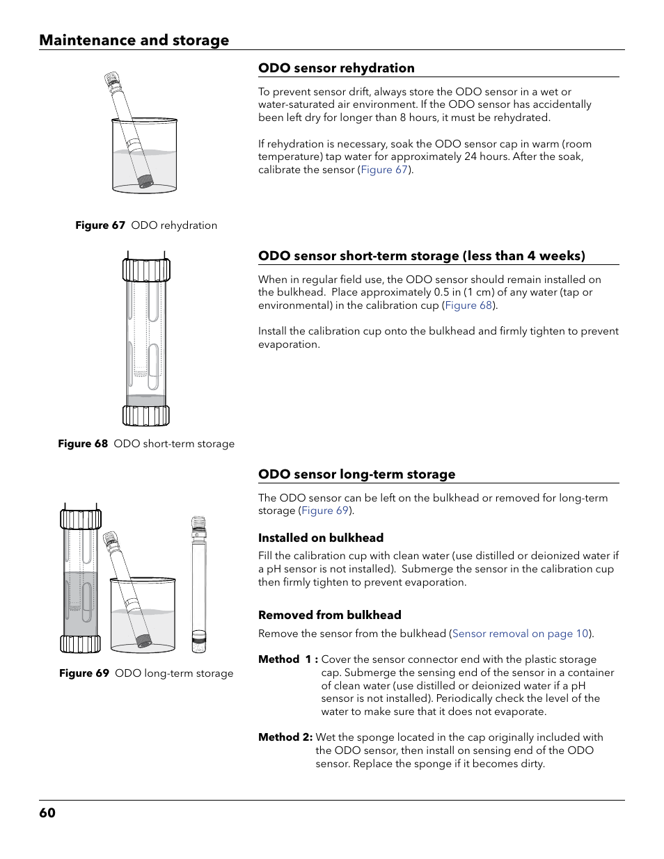 Maintenance and storage | YSI ProDSS User Manual | Page 62 / 90