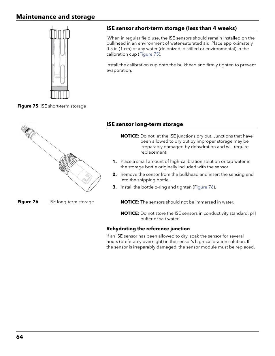 Maintenance and storage | YSI ProDSS User Manual | Page 66 / 90