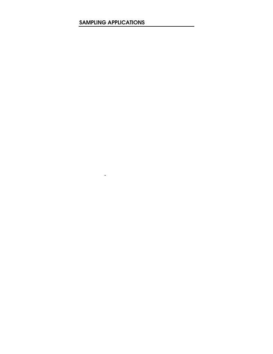 Sampling applications | YSI 610 User Manual | Page 2 / 8