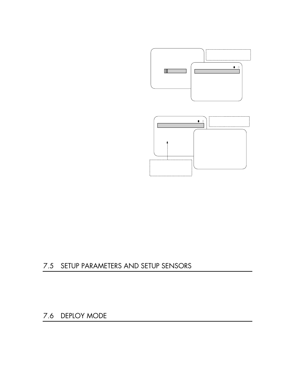 5 setup parameters and setup sensors, 6 deploy mode | YSI 610DM User Manual | Page 28 / 40