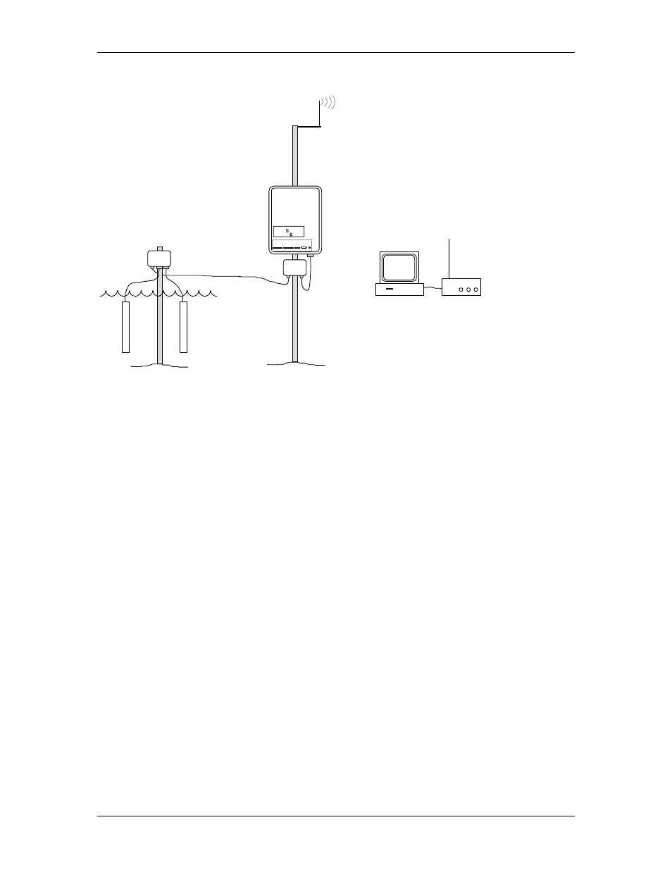 Two sondes deployed distant to the 6200 dcp | YSI 6200 User Manual | Page 51 / 134