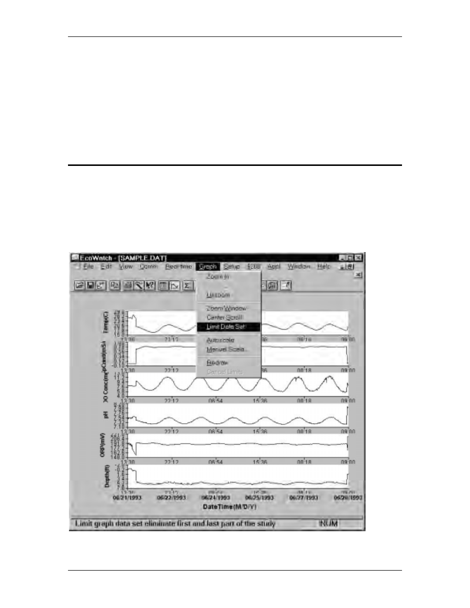 5 changing display formats using 'graph' function, 5 changing display formats using ‘graph’ function | YSI 6200 User Manual | Page 89 / 134