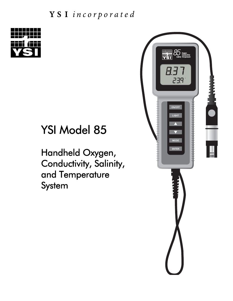 YSI 85 User Manual | 60 pages