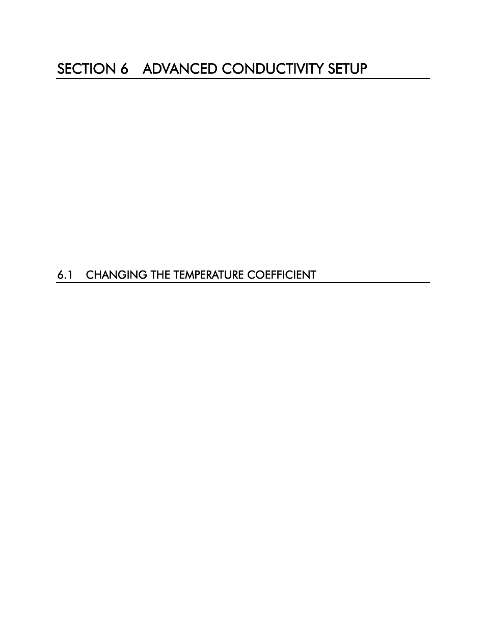 Section 6 advanced conductivity setup, 1 changing the temperature coefficient, Important | YSI 85 User Manual | Page 19 / 60