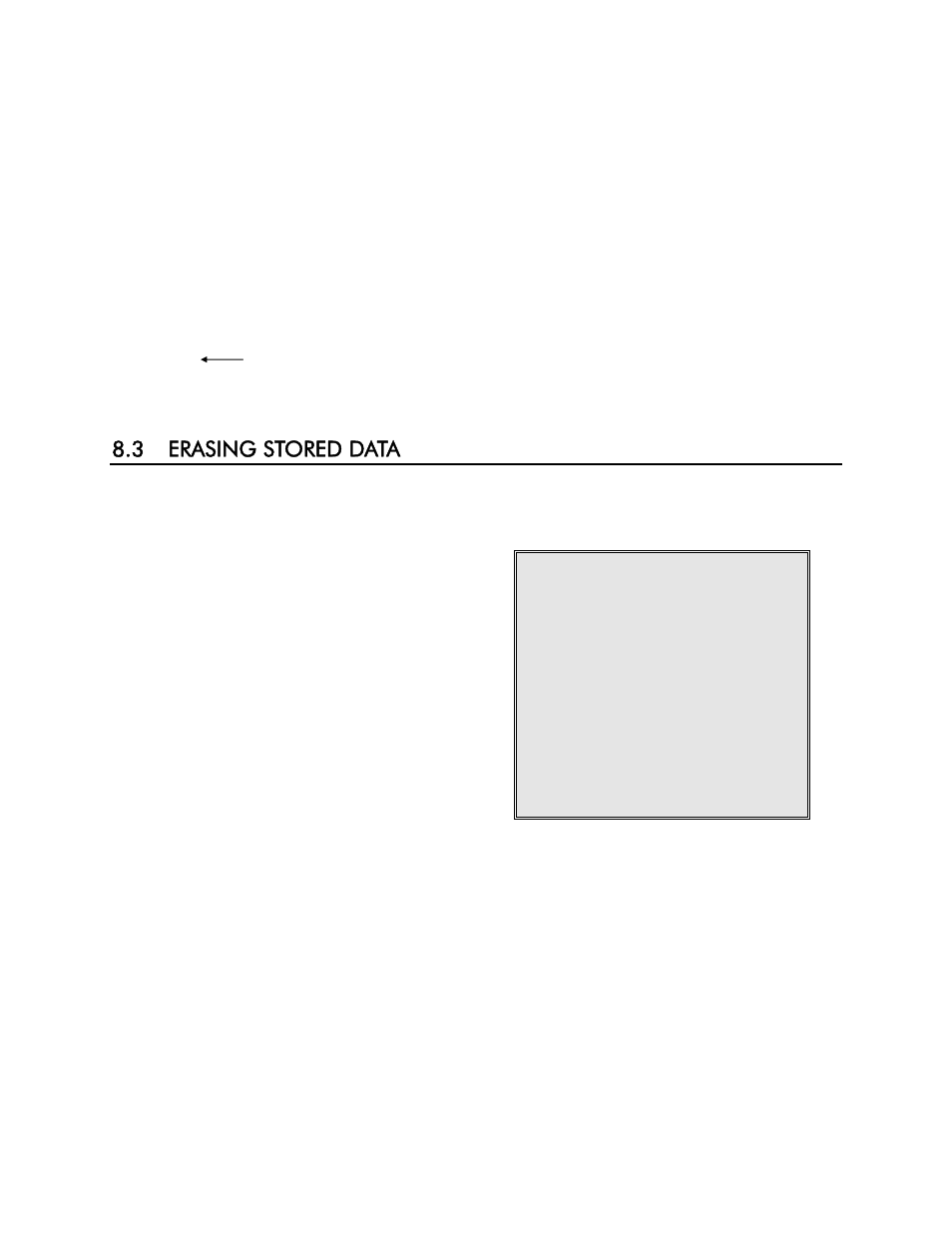 3 erasing stored data, Eras | YSI 85 User Manual | Page 26 / 60