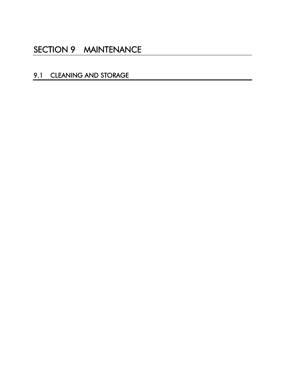 Section 9 maintenance, 1 cleaning and storage | YSI 85 User Manual | Page 27 / 60