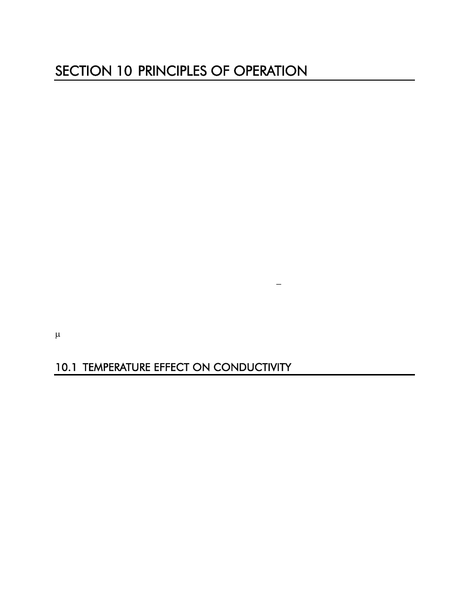 Section 10 principles of operation, 1 temperature effect on conductivity | YSI 85 User Manual | Page 29 / 60