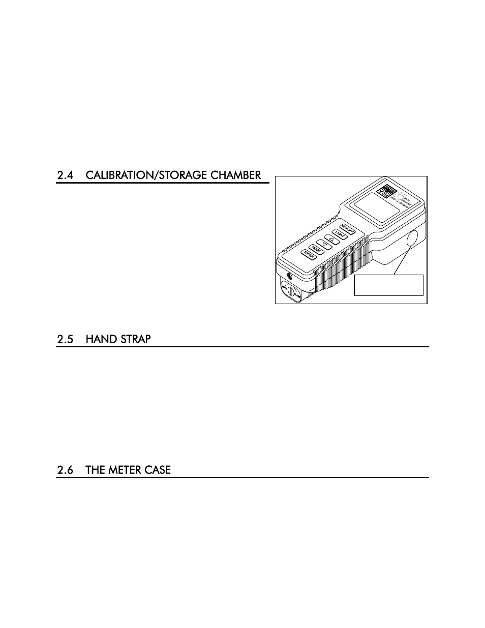 4 calibration/storage chamber, 5 hand strap, 6 the meter case | YSI 85 User Manual | Page 9 / 60