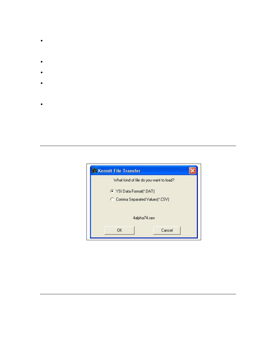 3 upload files to your pc, 4 deleting files | YSI 9600 User Manual | Page 59 / 118
