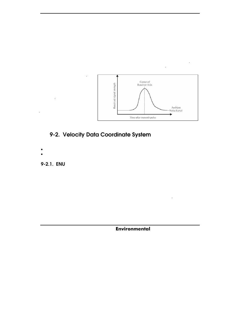 Velocity data coordinate system, 9.2. effect of temperature, 9.3. flow dependence | Y s i, 2. velocity data coordinate system | YSI ADV6600 User Manual | Page 112 / 202