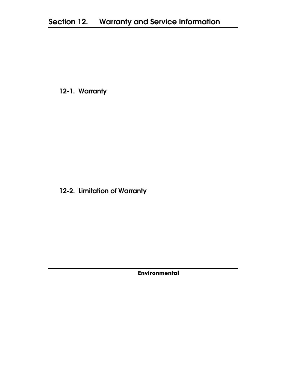 Warranty, Limitation of warranty, A-4. reagents | Appendix b, Specifications, Y s i, 1. warranty, 2. limitation of warranty | YSI ADV6600 User Manual | Page 155 / 202