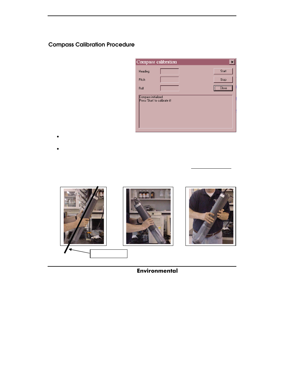 Compass calibration procedure, Y s i | YSI ADV6600 User Manual | Page 54 / 202