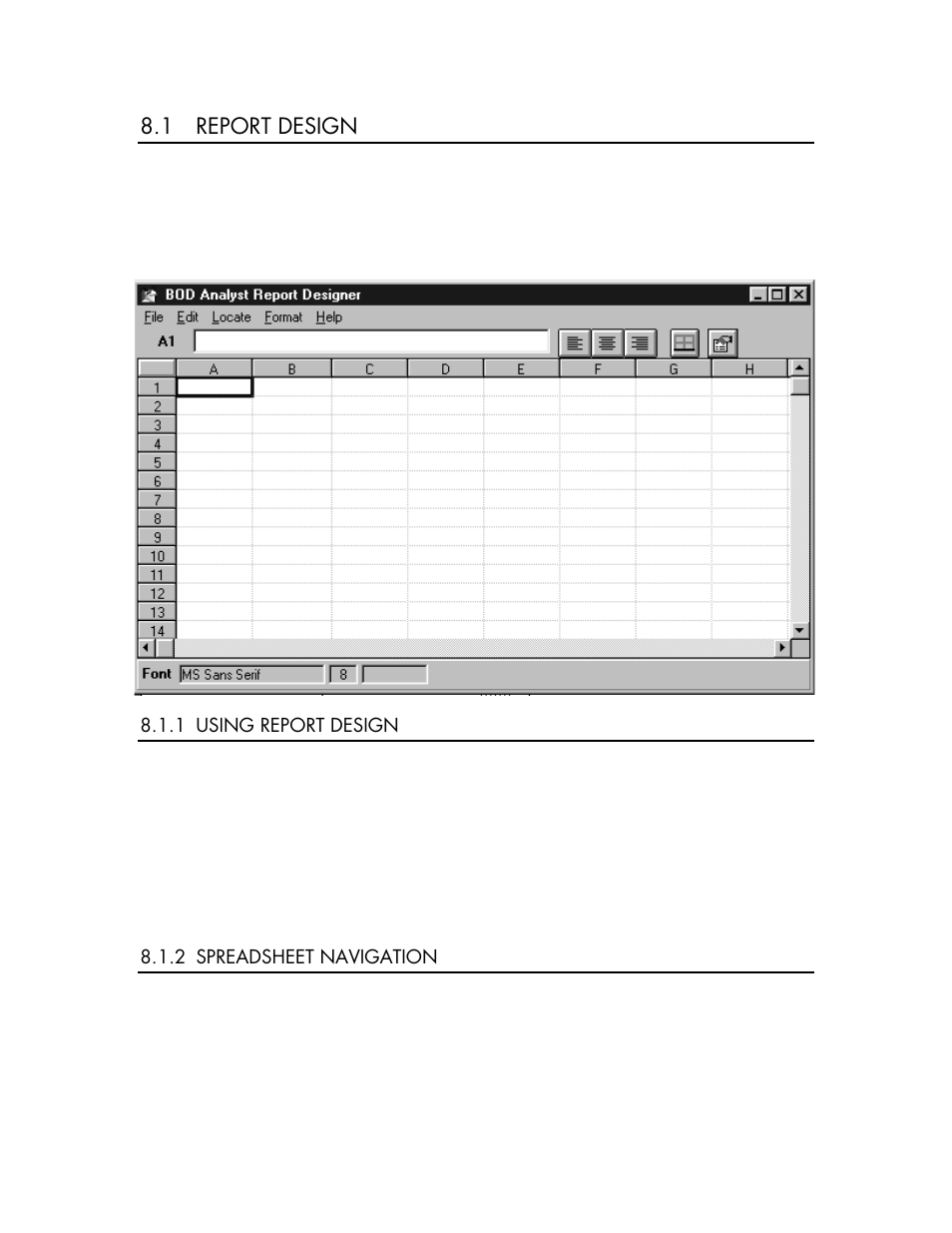 1 report design | YSI BODAnalyst User Manual | Page 38 / 70